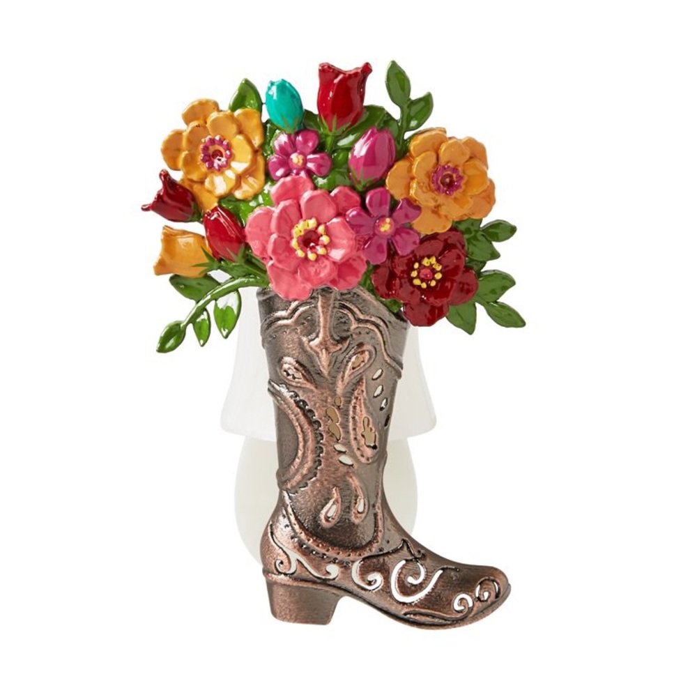 🌺 New Pioneer Woman Cowgirl Boot Scent Charm Fragrance Oil Diffuser, Teal Brown - Picture 5 of 7
